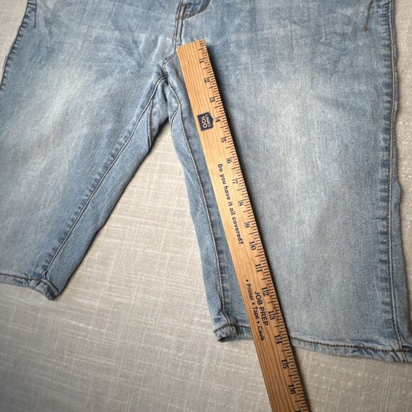 Triple Five Soul Men’s Sz 34 Light Wash Jorts‎ Denim Jean Shorts 555 Soul Y2K - Picture 12 of 15